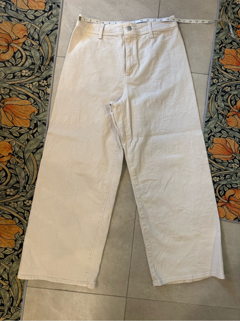 Target Women's Wide-Leg Jeans in Cream